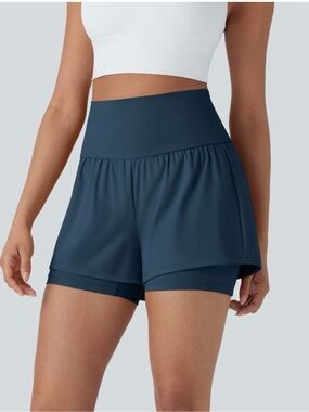 Halara High Waisted 2-in-1 Shorts 5"' Size